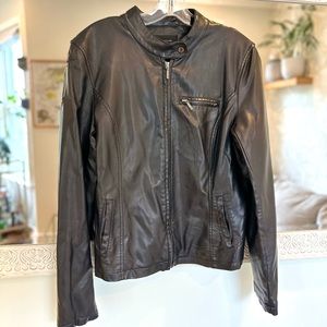 Ann Taylor Faux Leather Jacket - M